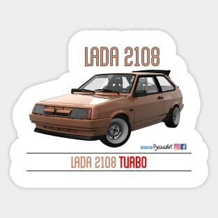 Lada 2108 Turbo Golden Ochre Sticker